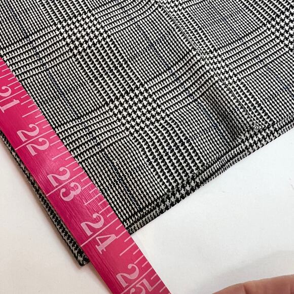 Vtg Norton McNaughton High Rise Trouser Pant  6 Gray Glen Plaid Cropped Pleated - Picture 12 of 13